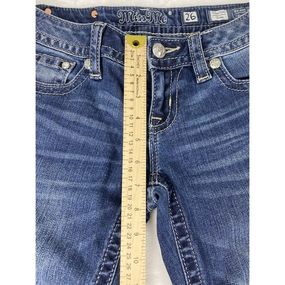 Miss Me Signature Skinny Jeans Women's Medium Wash Blue Size 26 - Picture 8 of 16